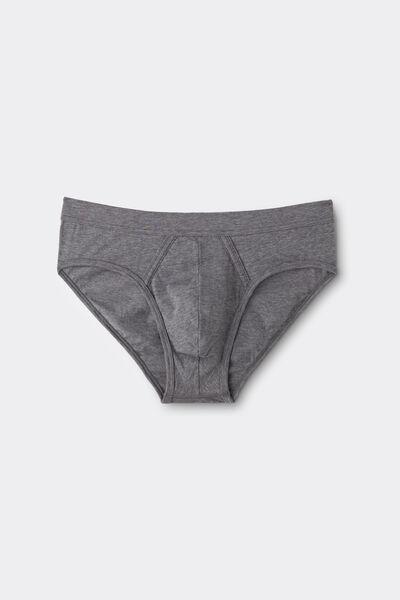 Grey Fresh Cotton Briefs, Graphite Grey Blend, large image number 2