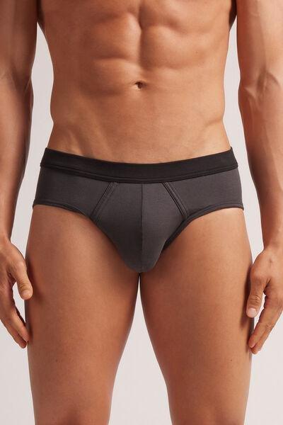 Grey Washed-Effect Briefs, B601_764J, medium