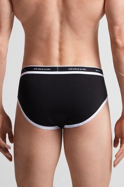 Black Fresh Cotton Briefs, B601_661I, large image number 3