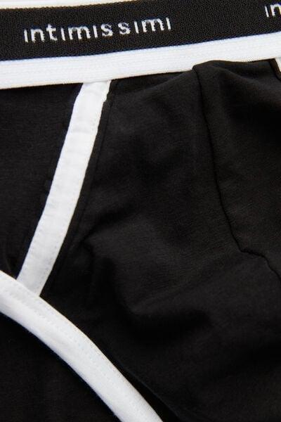 Black Fresh Cotton Briefs, B601_661I, large image number 4