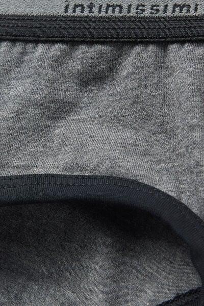 Grey Superior Cotton Briefs, Graphite Grey Blend/black, large image number 4