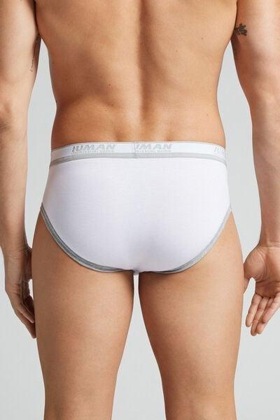 White Superior Cotton Briefs, B601_709J, large image number 3