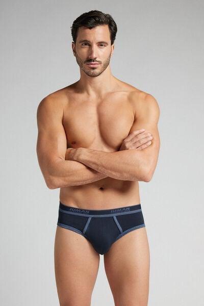 Navy Superior Cotton Briefs, B601_844I, large image number 1