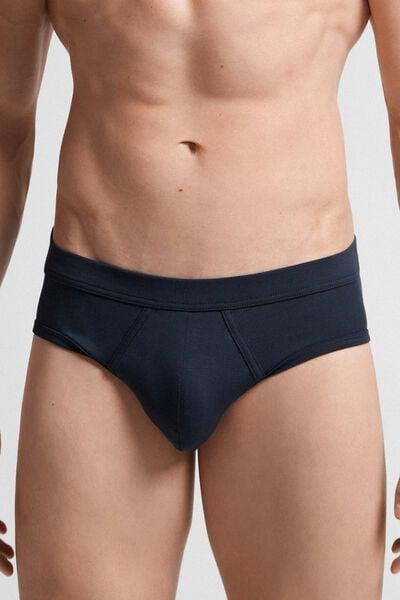 Blue Superior Cotton Briefs, Midnight Blue, medium