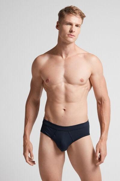 Blue Superior Cotton Briefs, Midnight Blue, medium