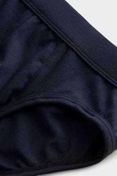 Blue Superior Cotton Briefs, Midnight Blue, large image number 4