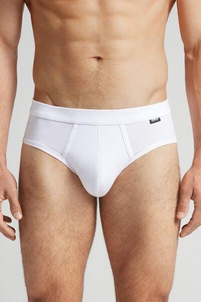 White Superior Cotton Briefs, , medium