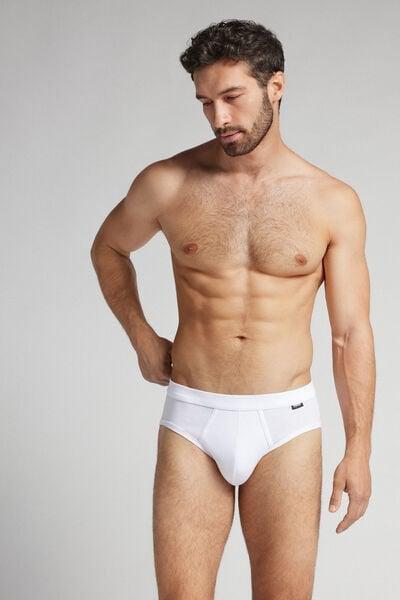 White Superior Cotton Briefs, , large image number 2