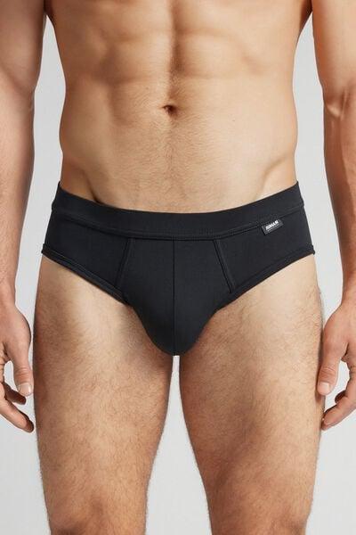 Black Superior Cotton Briefs, , medium
