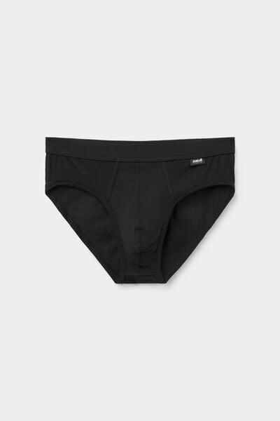 Black Superior Cotton Briefs, , large image number 1