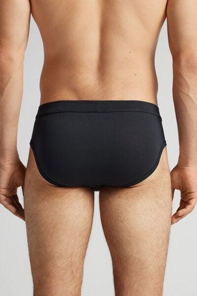 Black Superior Cotton Briefs, , large image number 3
