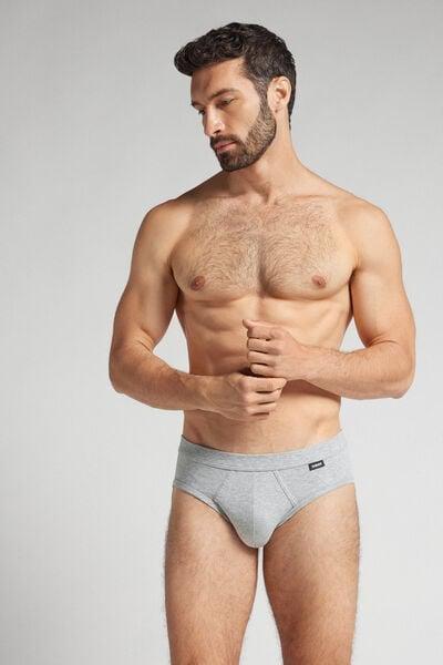 Grey Superior Cotton Briefs, Light Grey Blend, large image number 1