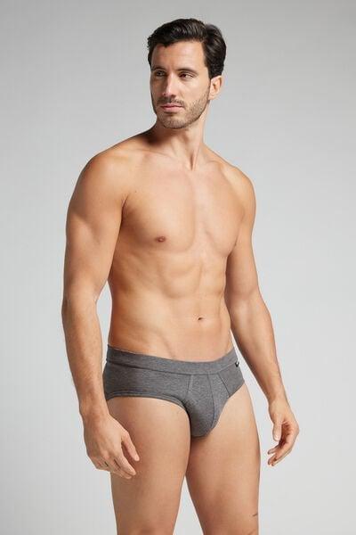 Grey Superior Cotton Briefs, Graphite Grey Blend, large image number 1