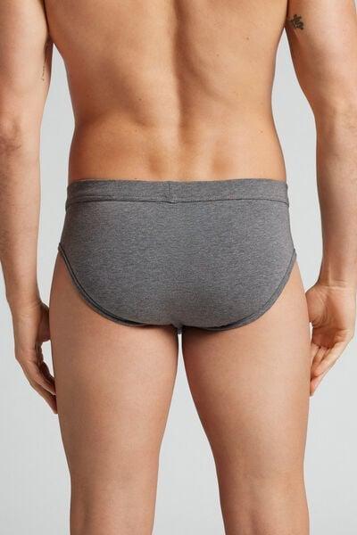Grey Superior Cotton Briefs, Graphite Grey Blend, large image number 3