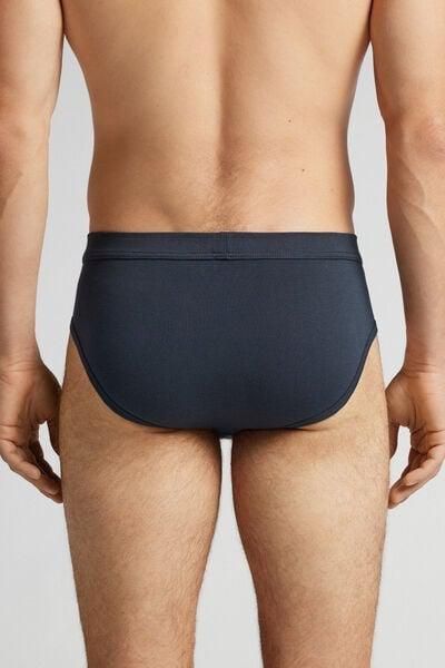 Blue Superior Cotton Briefs, , large image number 3