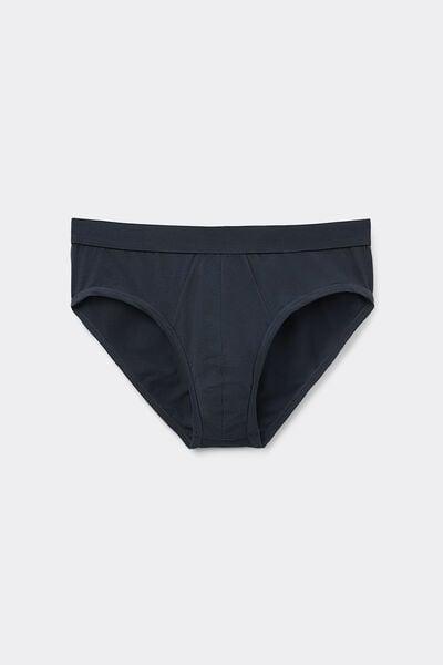 Navy Elastic Waist Briefs, , large image number 1