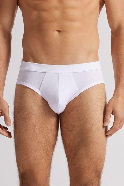 White Soft Silk briefs, White, large image number 0
