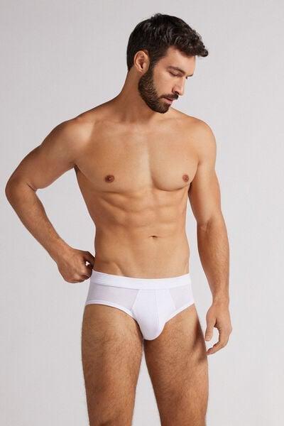 White Soft Silk briefs, White, large image number 1