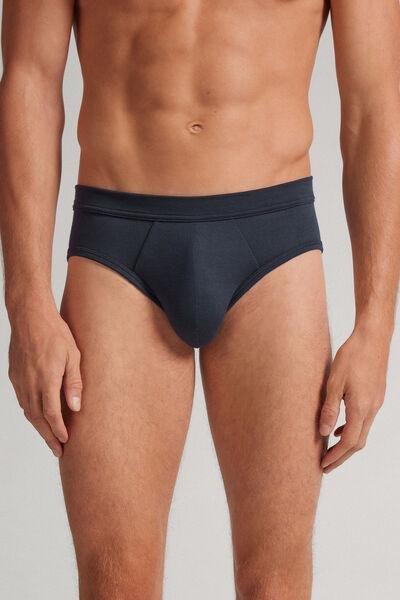 Navy Modal And Silk Boxers, Midnight Blue, large image number 0