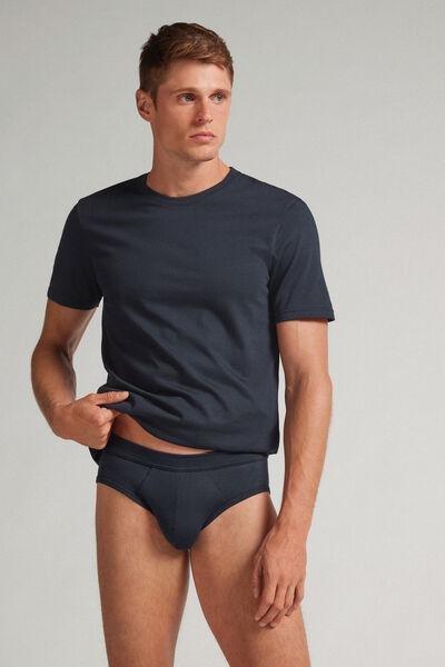 Navy Modal And Silk Boxers, Midnight Blue, large image number 1