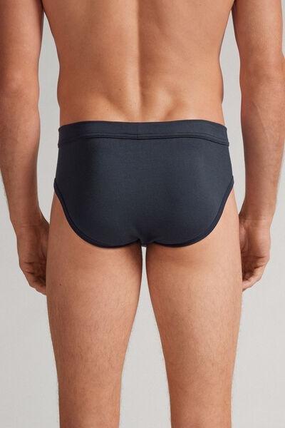 Navy Modal And Silk Boxers, Midnight Blue, large image number 3