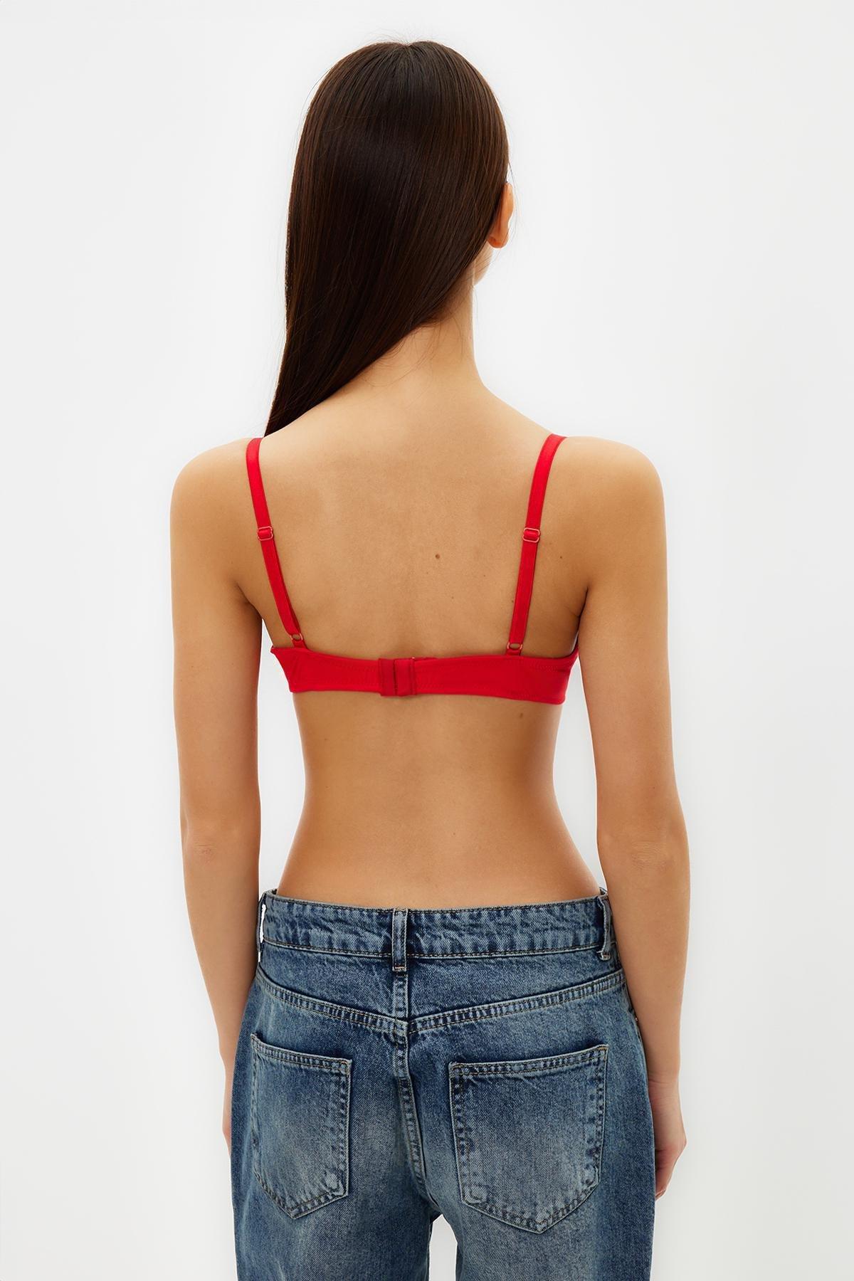 Red Extra Push-Up Bra, , large image number 4