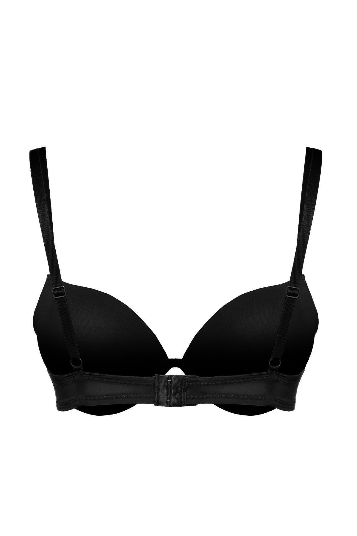 Black Plain Bra, , large image number 8
