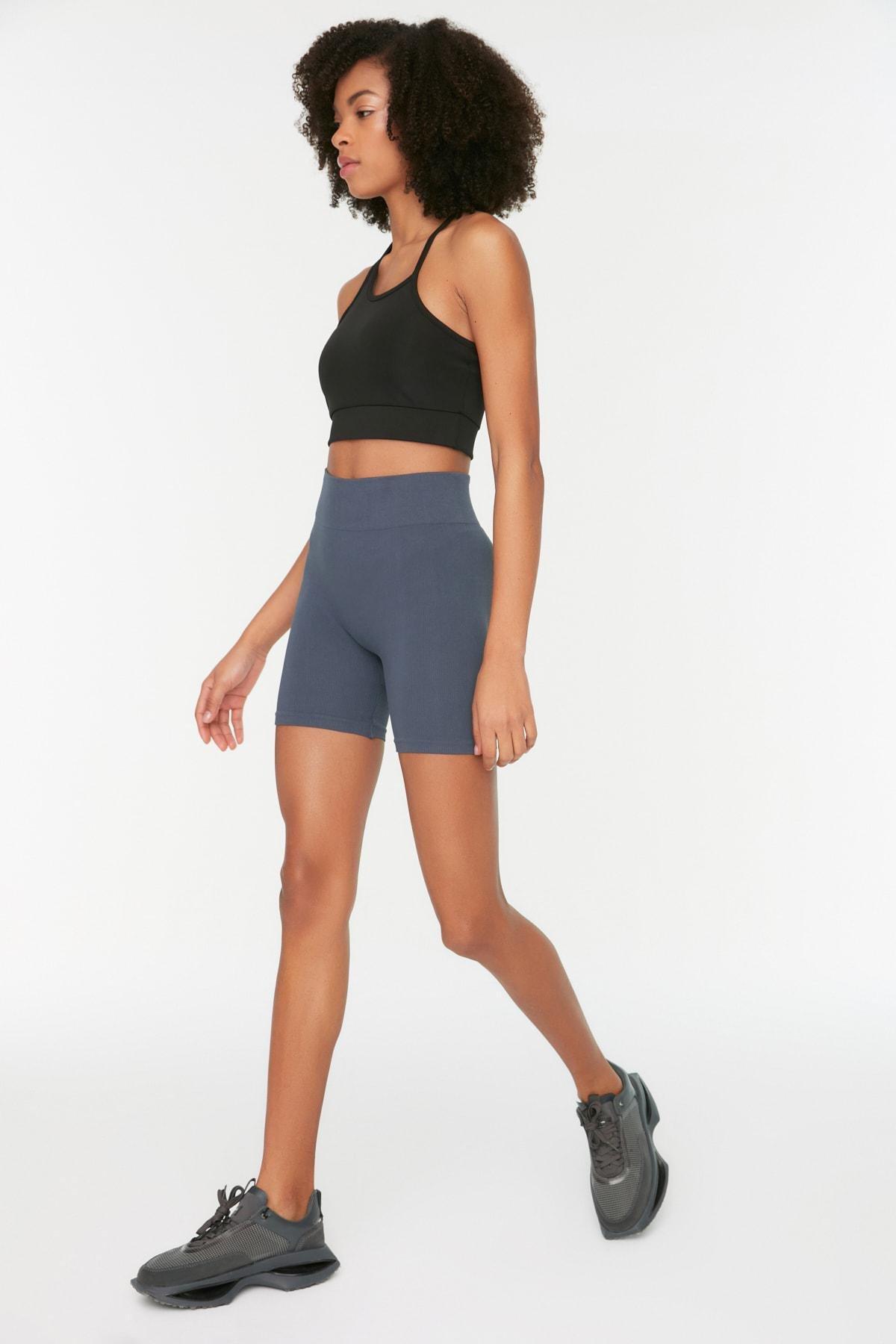 Navy High Waist Sports Leggings, , large image number 3