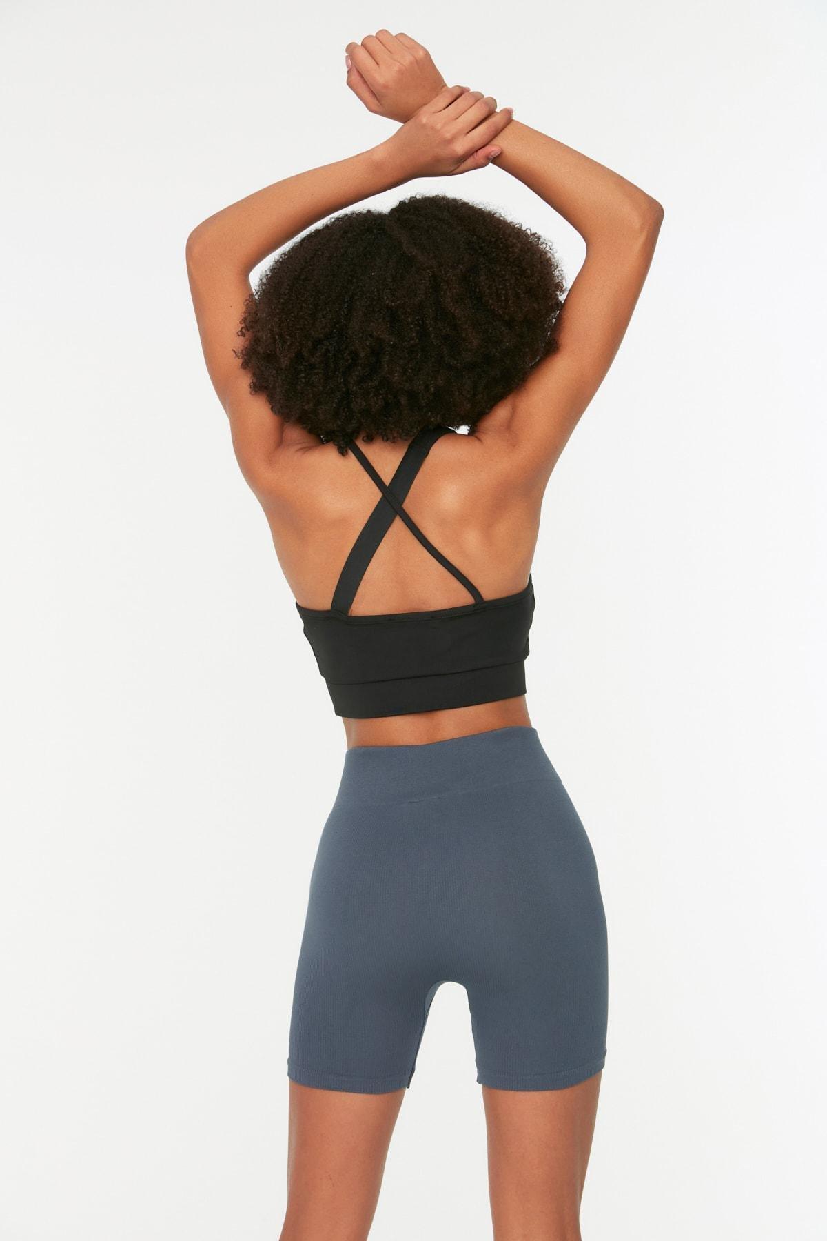 Navy High Waist Sports Leggings, , large image number 5