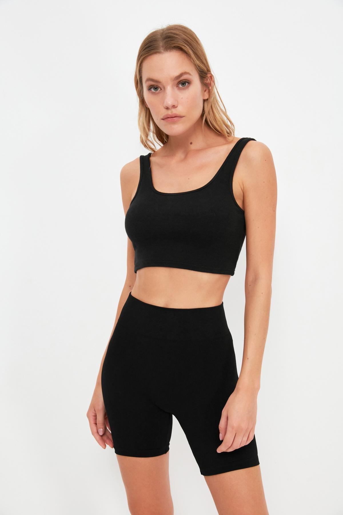 Black High Waist Biker Jackets Sports Leggings, , large image number 6