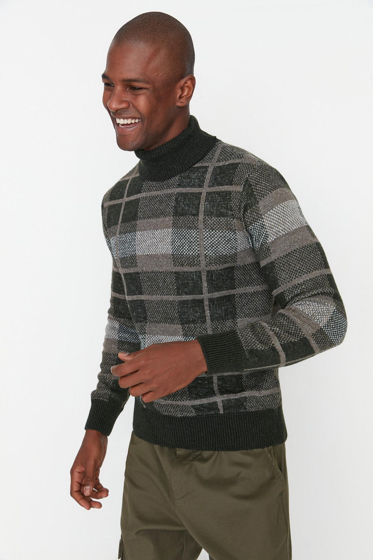 Grey Turtleneck Sweater, , large image number 1