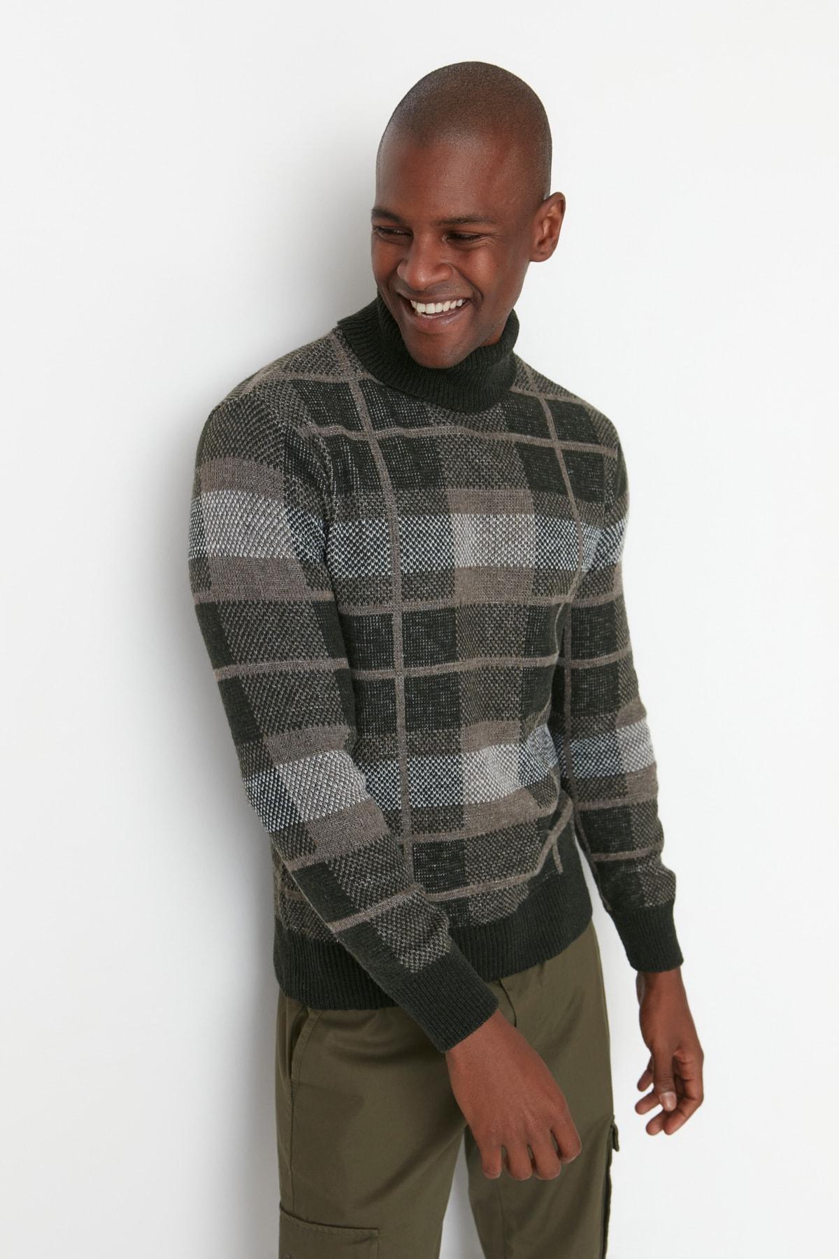 Grey Turtleneck Sweater, , large image number 2