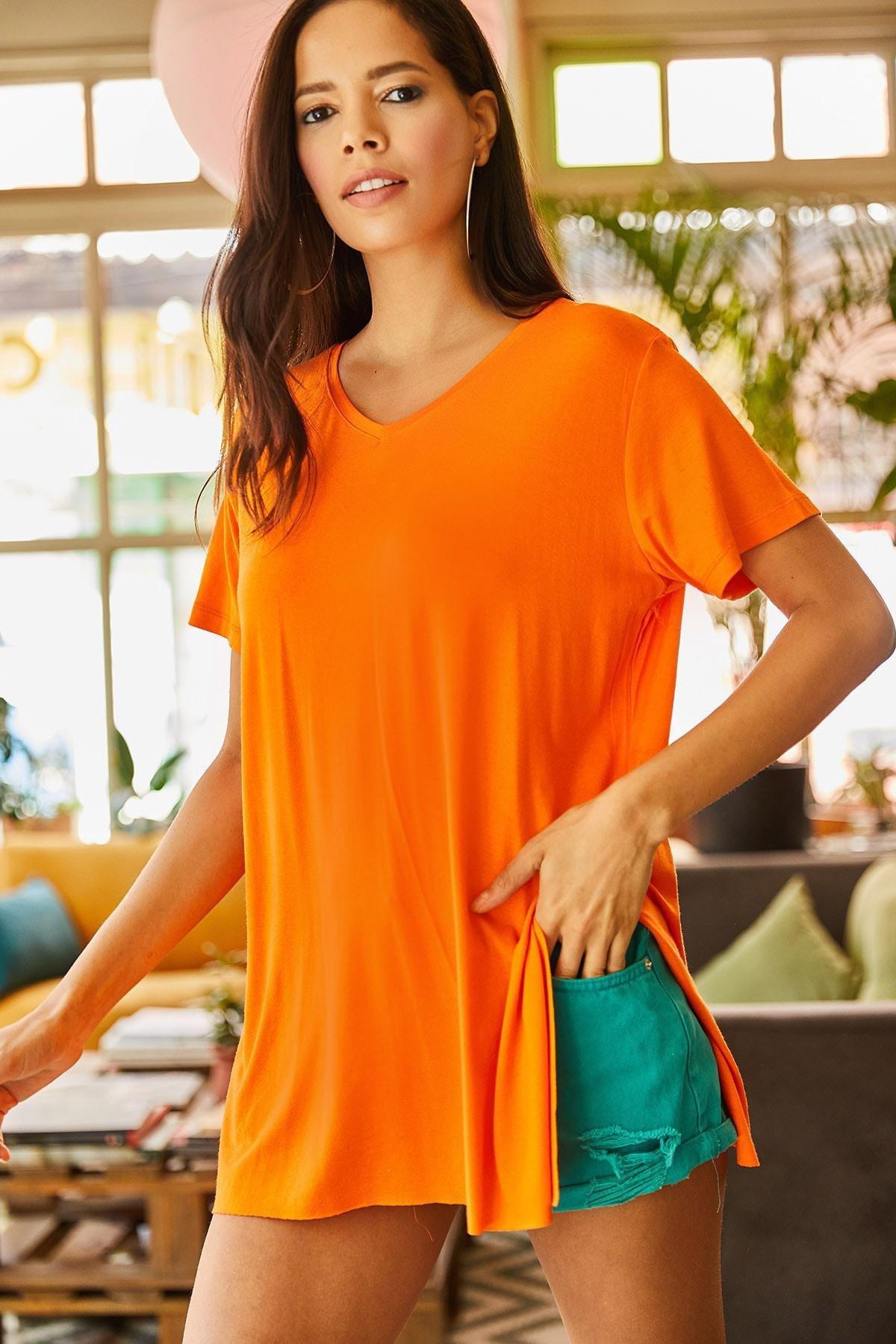Orange Regular T-Shirt, Orange, medium