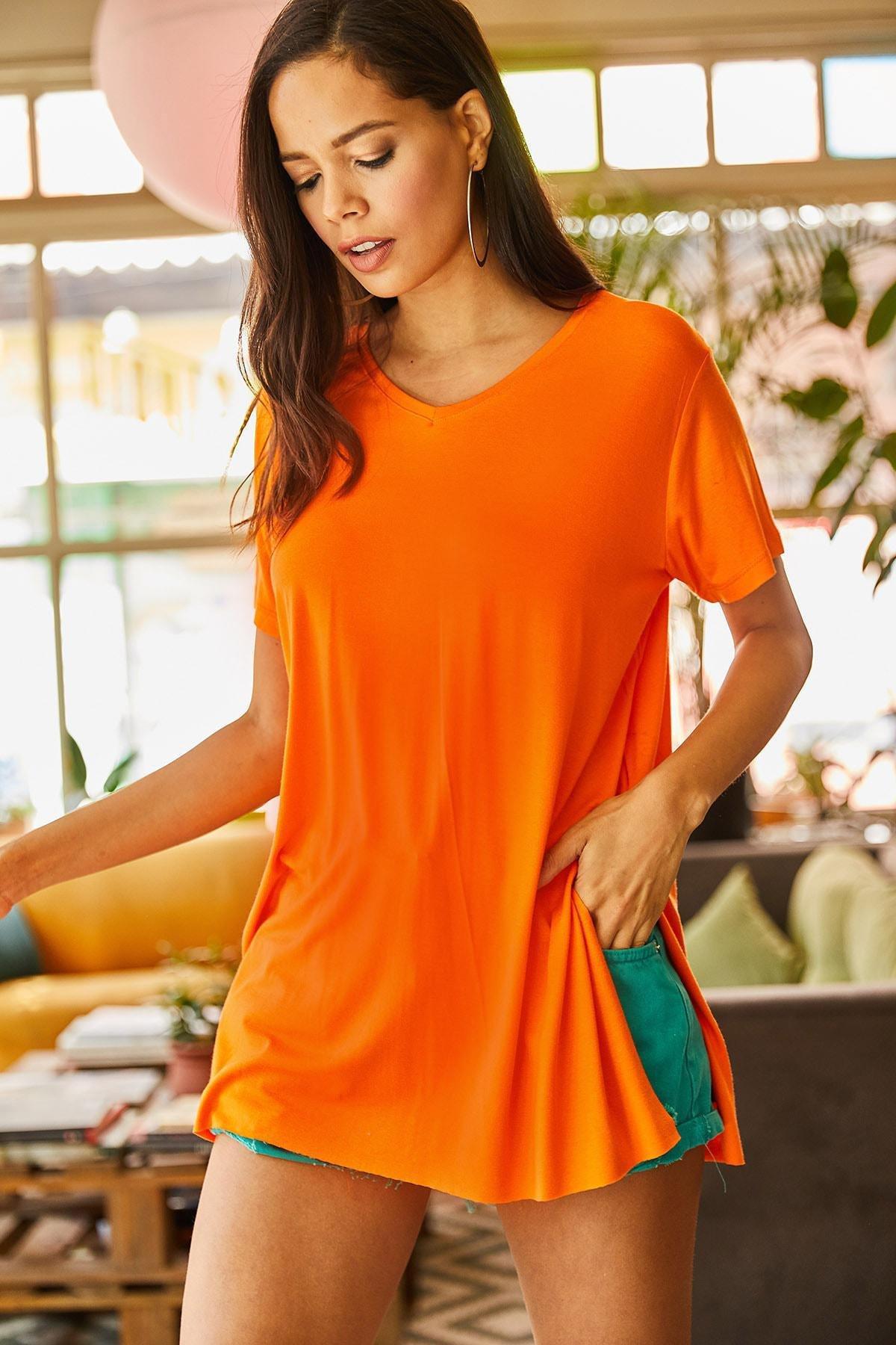 Orange Regular T-Shirt, Orange, large image number 3