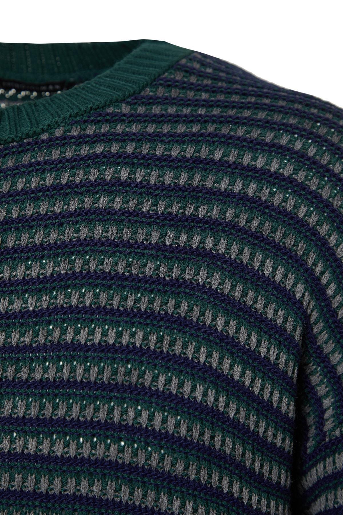 Navy Striped Sweater, , large image number 5