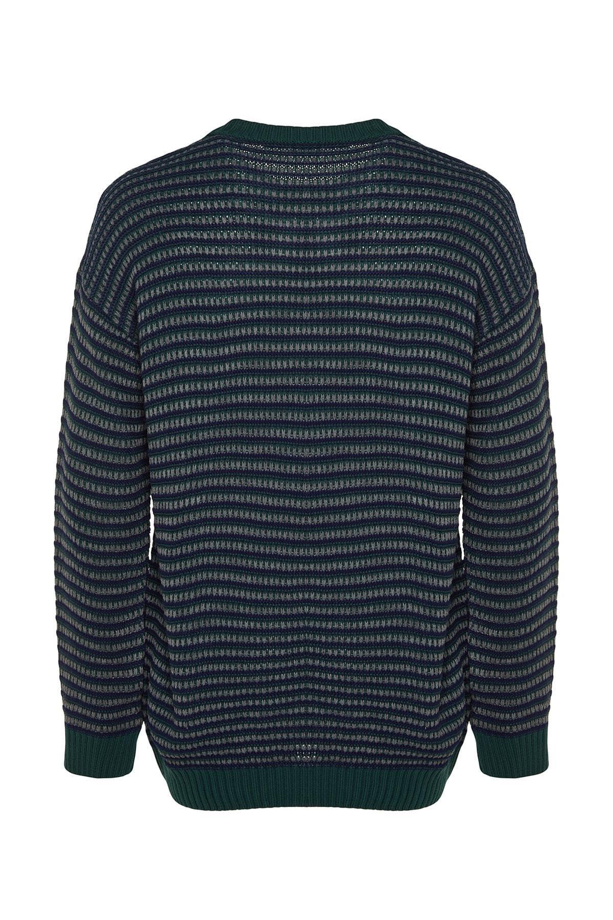 Navy Striped Sweater, , large image number 6
