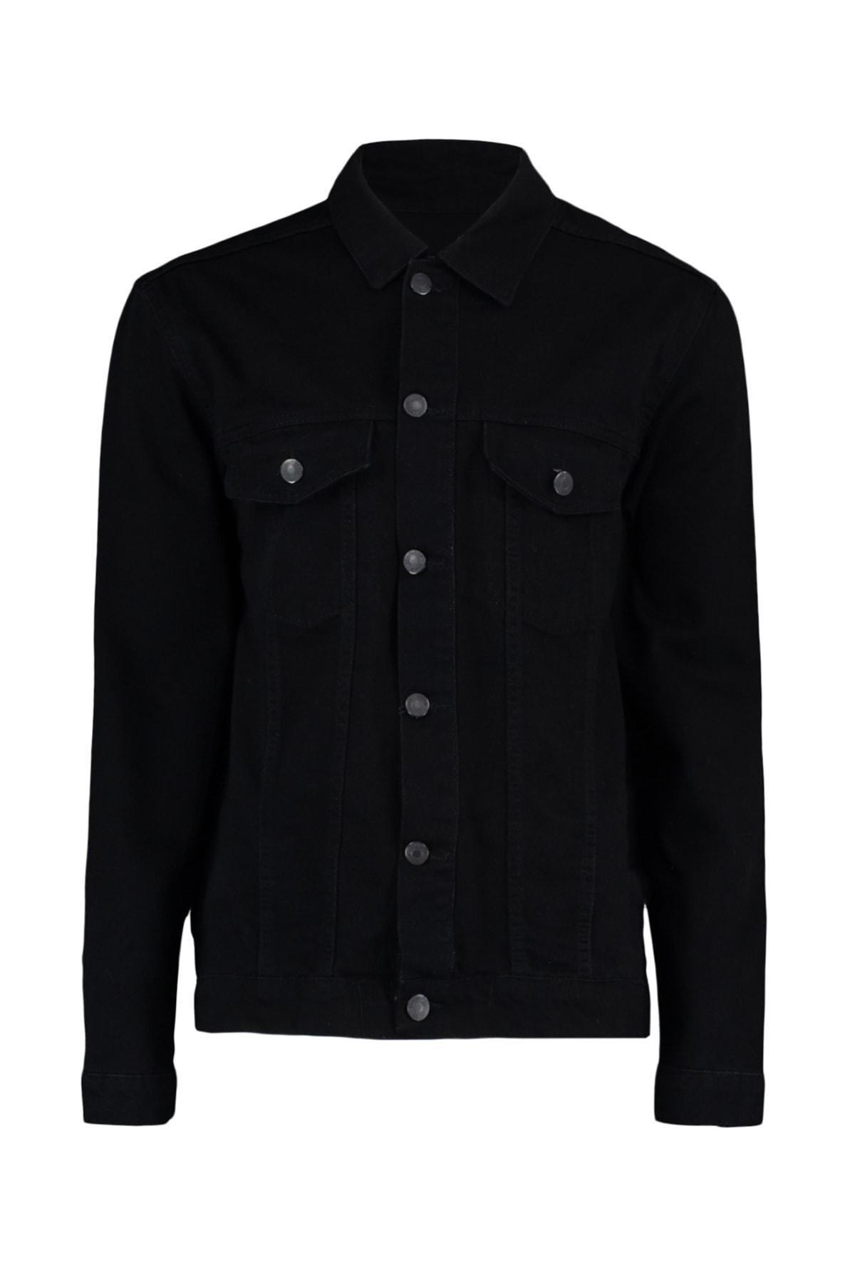Black Regular Jacket, , large image number 5