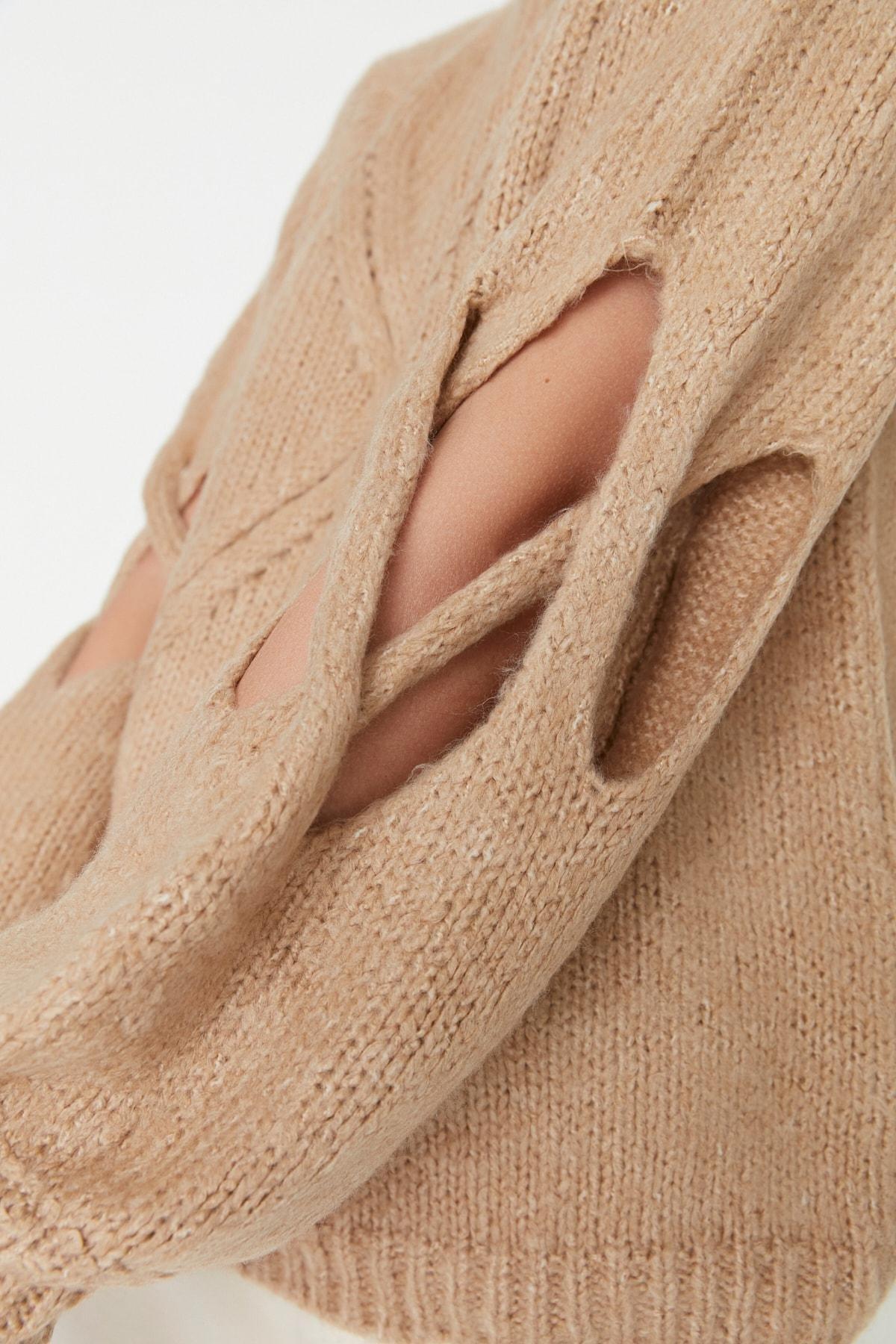 Beige Regular Sweater, , large image number 3