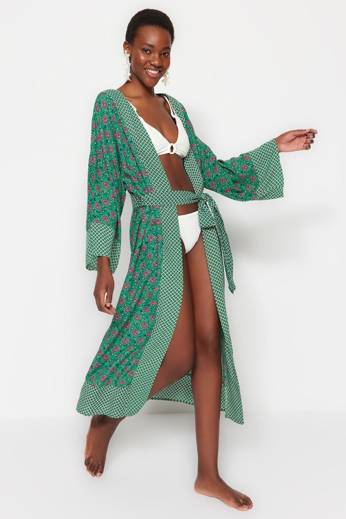 Printed Women Kimono, , large image number 4