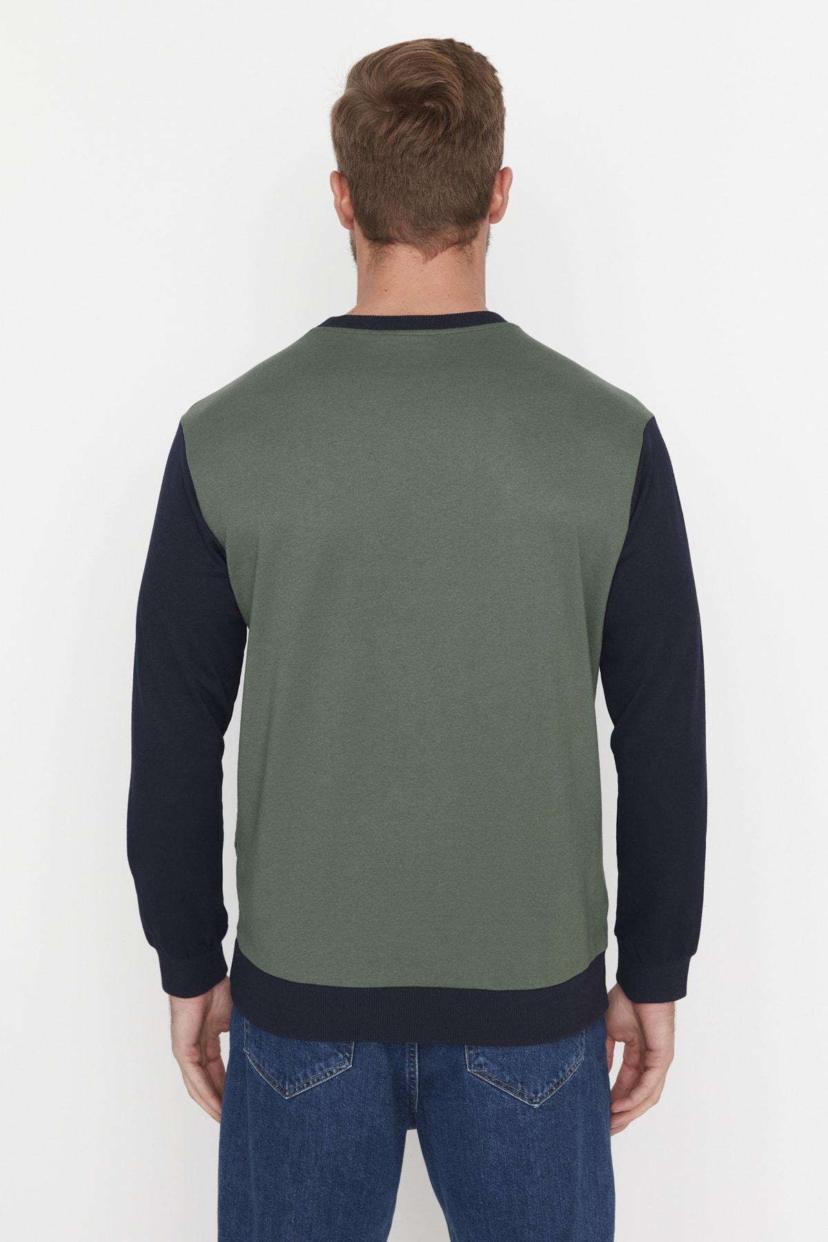 Green Crew Neck Sweatshirt, , large image number 5