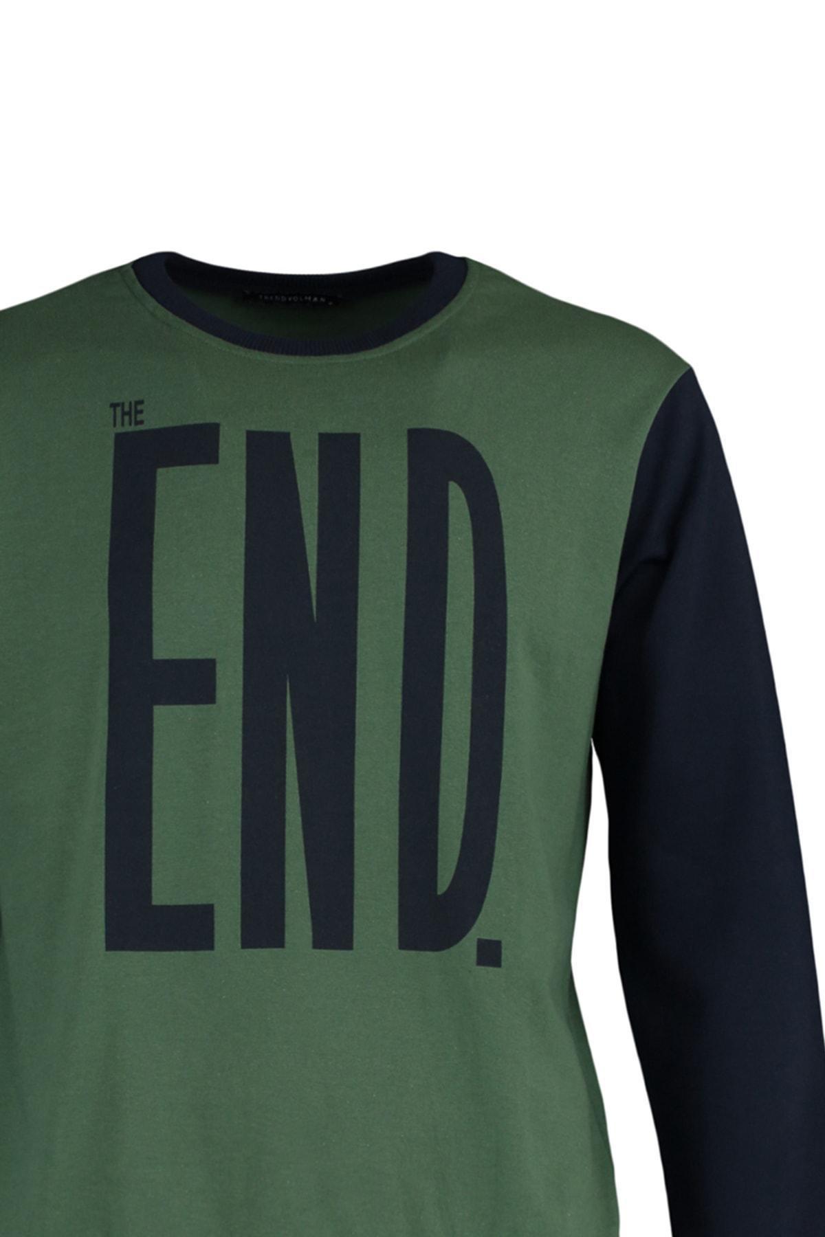 Green Crew Neck Sweatshirt, , large image number 7
