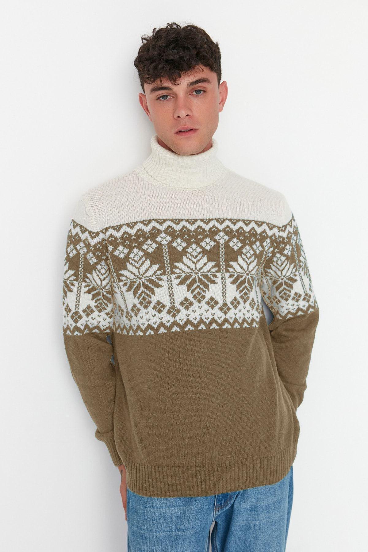 Ethnic Print Novelty Sweater TMNAW22KZ0296, , large image number 0