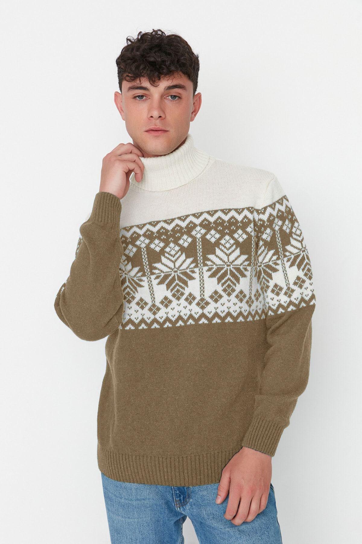 Ethnic Print Novelty Sweater TMNAW22KZ0296, , large image number 1