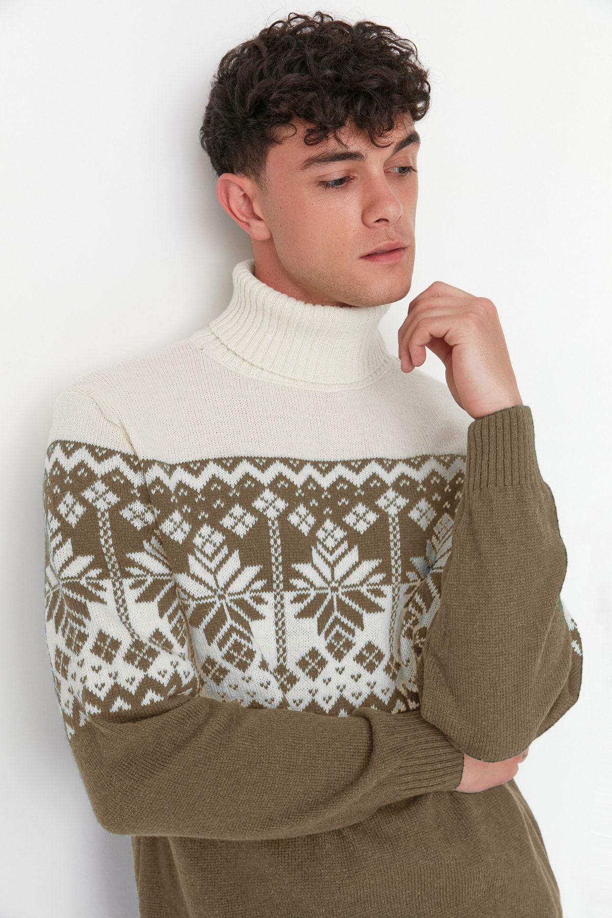 Ethnic Print Novelty Sweater TMNAW22KZ0296, , large image number 3