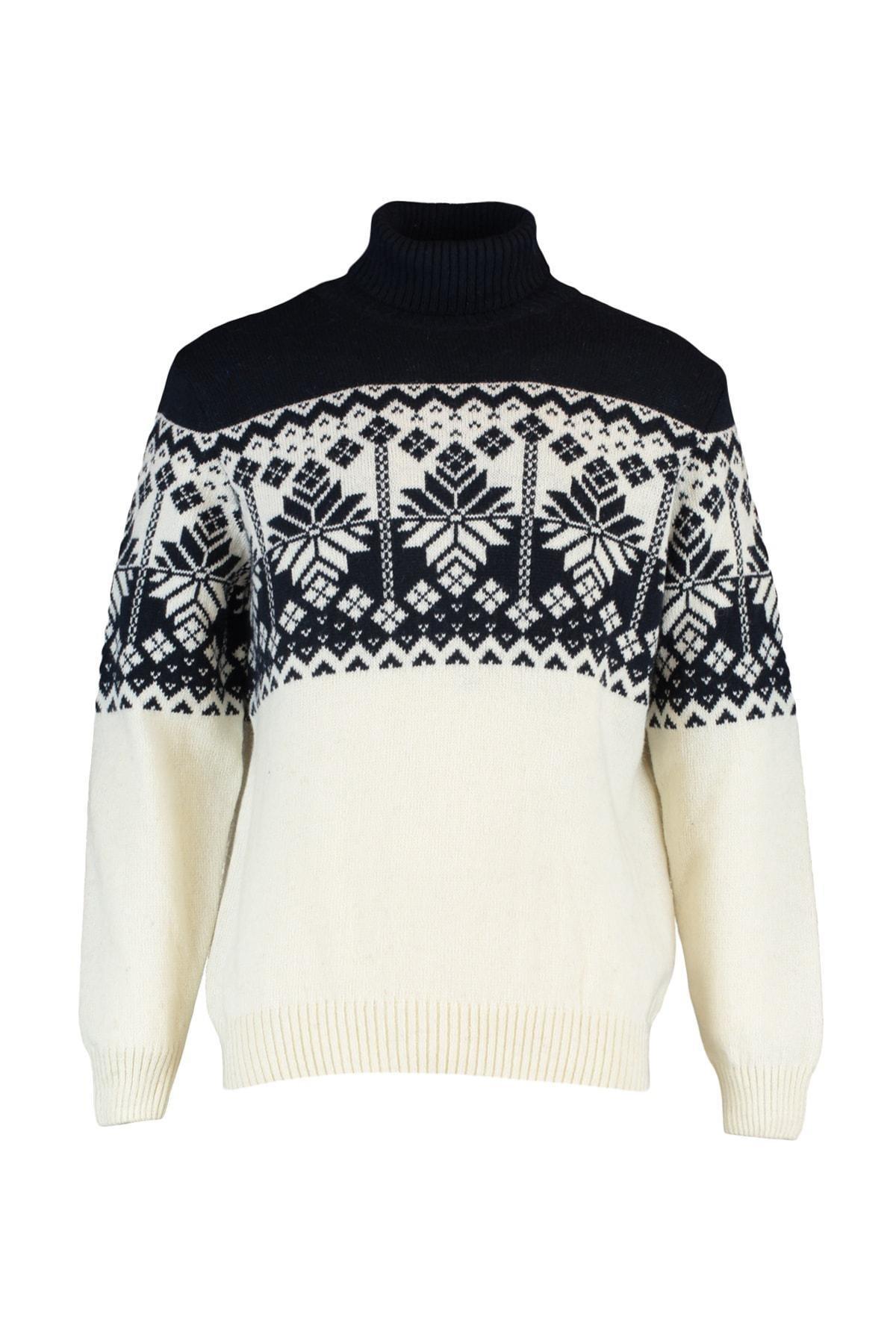 Navy Turtleneck Sweater, , large image number 5