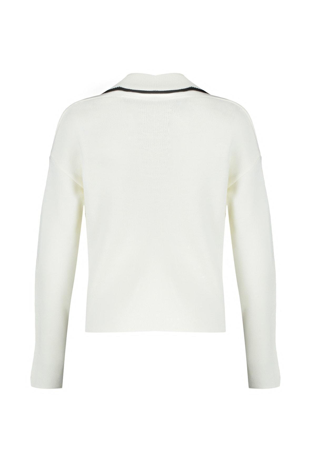 White Double-Breasted Cardigan, , large image number 7