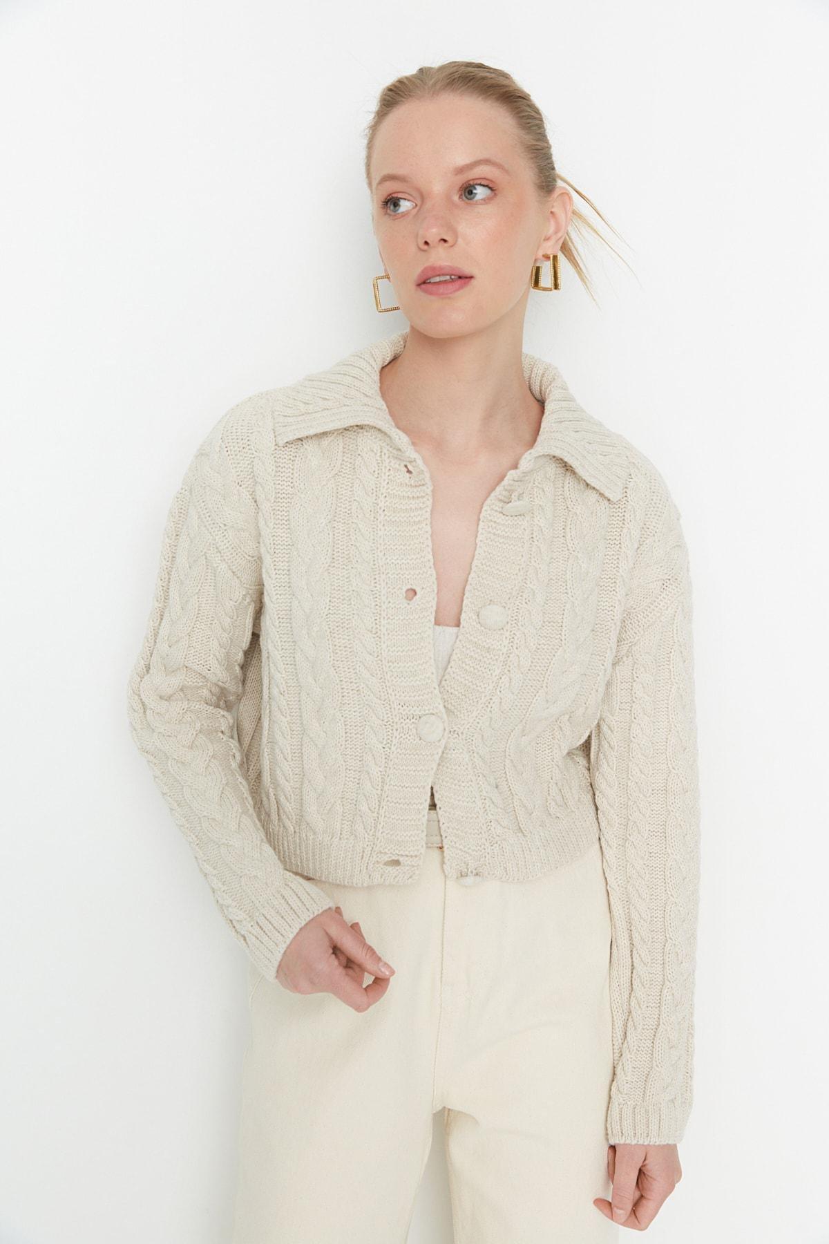 Grey Polo Neck Cardigan, , large image number 2