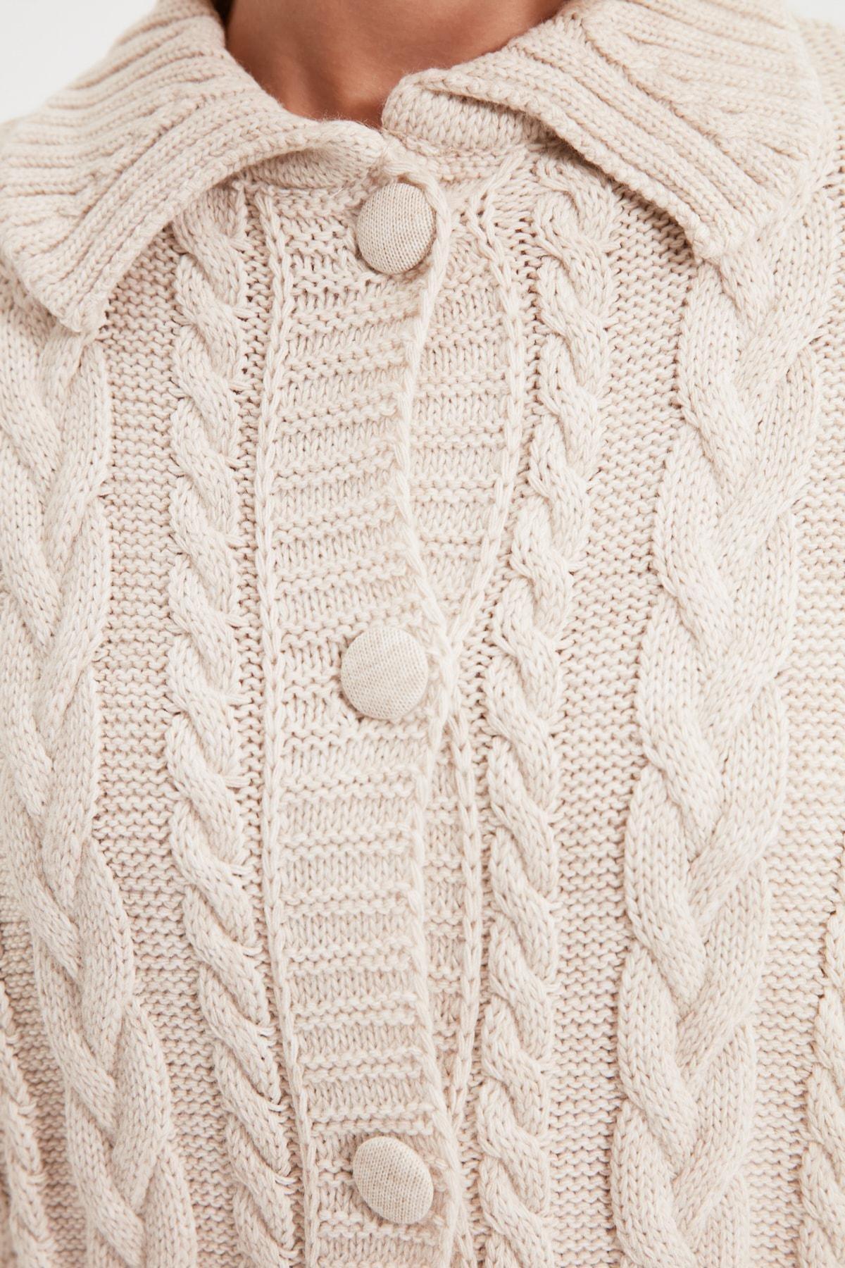 Grey Polo Neck Cardigan, , large image number 8