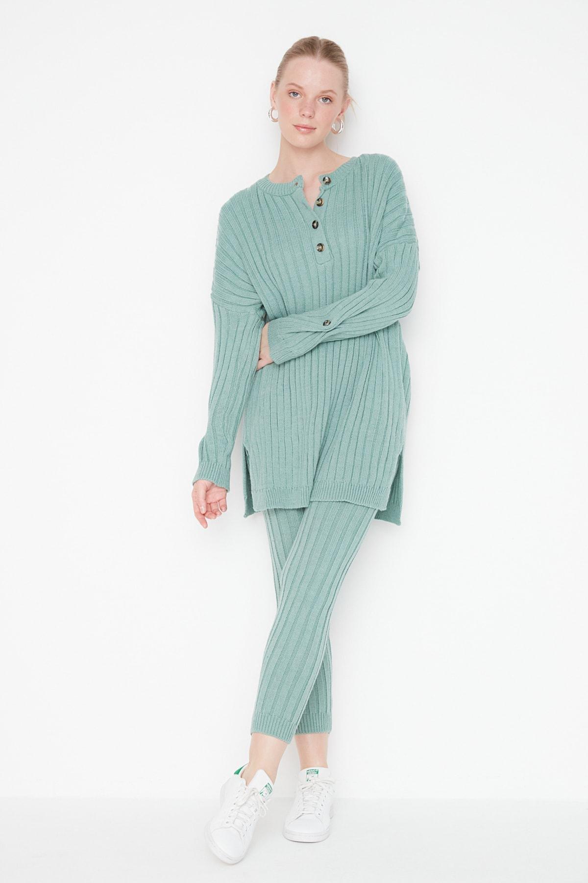 Green Off-Shoulder Co-Ord Set, , large image number 0