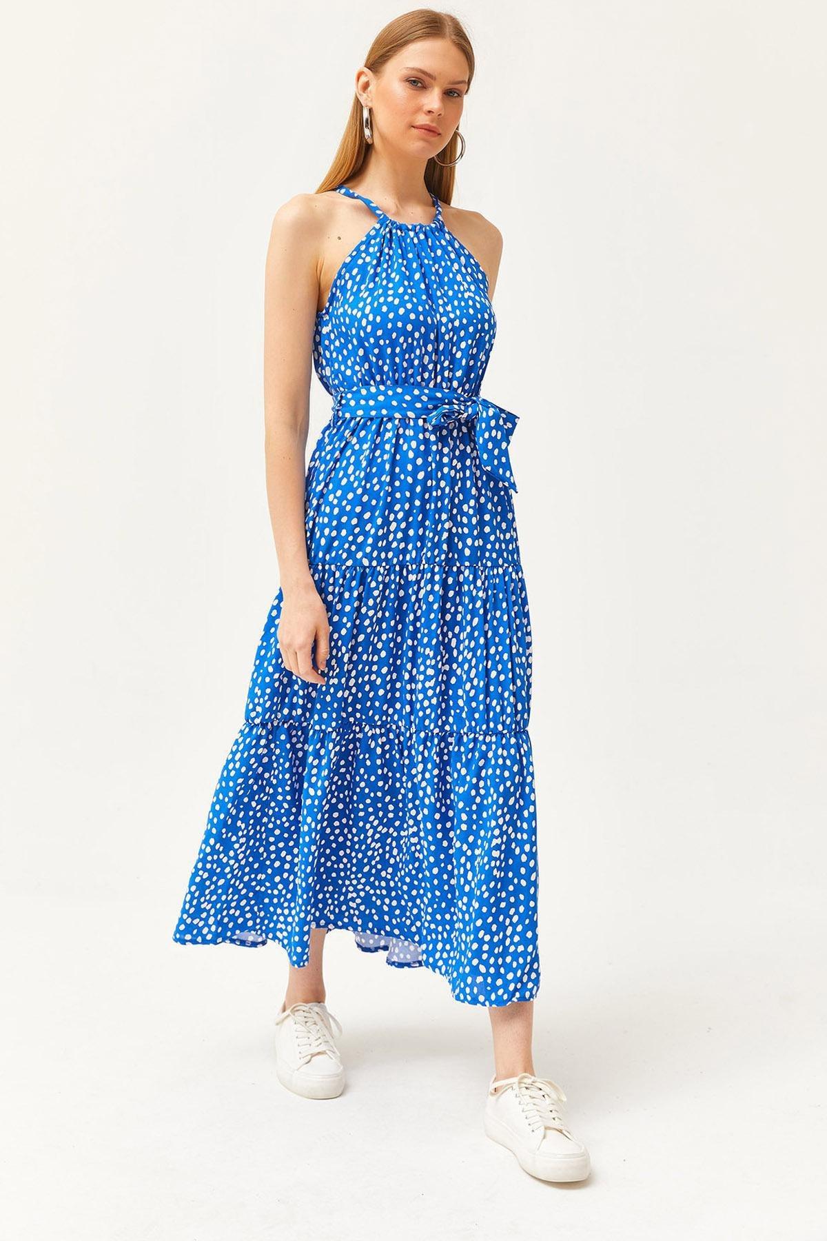 Blue Polka Dot Dress, , large image number 0